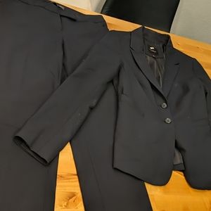 The Limited Navy pant and pencil skirrsuit